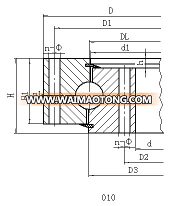 010.20.280 Slewing Ring Ball Bearing